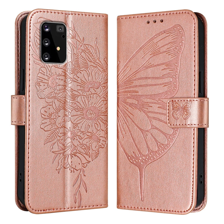 Custodia per telefono in pelle con farfalla goffrata, For Samsung Galaxy A41 EU, For Samsung Galaxy M62, For Samsung Galaxy A91 / M80s / S10 Lite