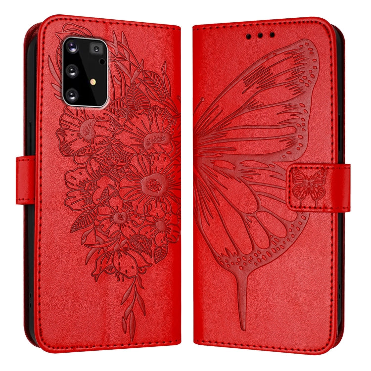 Custodia per telefono in pelle con farfalla goffrata, For Samsung Galaxy A41 EU, For Samsung Galaxy M62, For Samsung Galaxy A91 / M80s / S10 Lite