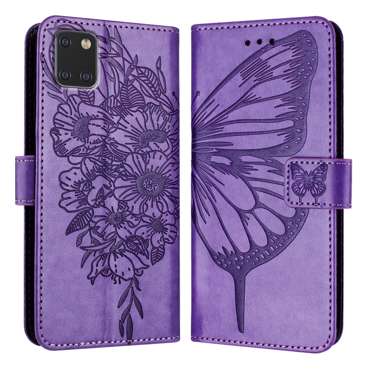 Custodia per telefono in pelle con farfalla goffrata, For Samsung Galaxy A81 / M60s /Note10 Lite, For Samsung Galaxy A10s / M10s, For Samsung Galaxy A20s