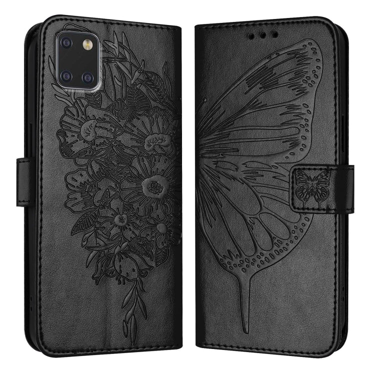 Custodia per telefono in pelle con farfalla goffrata, For Samsung Galaxy A81 / M60s /Note10 Lite, For Samsung Galaxy A10s / M10s, For Samsung Galaxy A20s