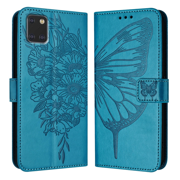 Custodia per telefono in pelle con farfalla goffrata, For Samsung Galaxy A81 / M60s /Note10 Lite, For Samsung Galaxy A10s / M10s, For Samsung Galaxy A20s