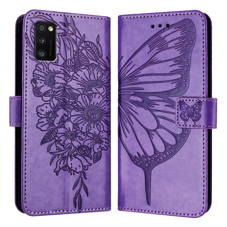 Custodia per telefono in pelle con farfalla goffrata, For Samsung Galaxy A41 EU, For Samsung Galaxy M62, For Samsung Galaxy A91 / M80s / S10 Lite