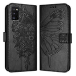 Custodia per telefono in pelle con farfalla goffrata, For Samsung Galaxy A41 EU, For Samsung Galaxy M62, For Samsung Galaxy A91 / M80s / S10 Lite