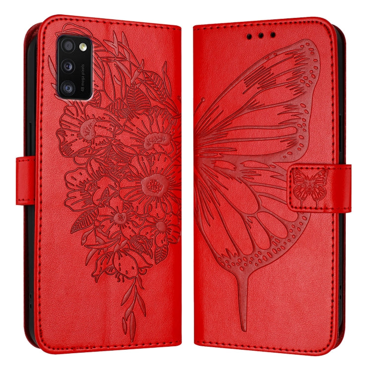 Custodia per telefono in pelle con farfalla goffrata, For Samsung Galaxy A41 EU, For Samsung Galaxy M62, For Samsung Galaxy A91 / M80s / S10 Lite