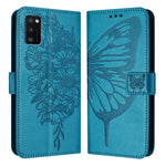 Custodia per telefono in pelle con farfalla goffrata, For Samsung Galaxy A41 EU, For Samsung Galaxy M62, For Samsung Galaxy A91 / M80s / S10 Lite