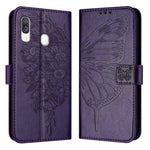 Custodia per telefono in pelle con farfalla goffrata, For Samsung Galaxy A40, For Samsung Galaxy A10 / M10 EU, For Samsung Galaxy Xcover 4s / Xcover 4