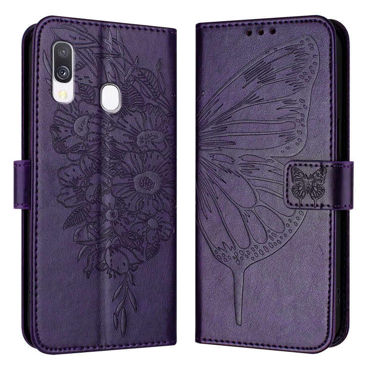Custodia per telefono in pelle con farfalla goffrata, For Samsung Galaxy A40, For Samsung Galaxy A10 / M10 EU, For Samsung Galaxy Xcover 4s / Xcover 4