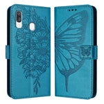 Custodia per telefono in pelle con farfalla goffrata, For Samsung Galaxy A40, For Samsung Galaxy A10 / M10 EU, For Samsung Galaxy Xcover 4s / Xcover 4
