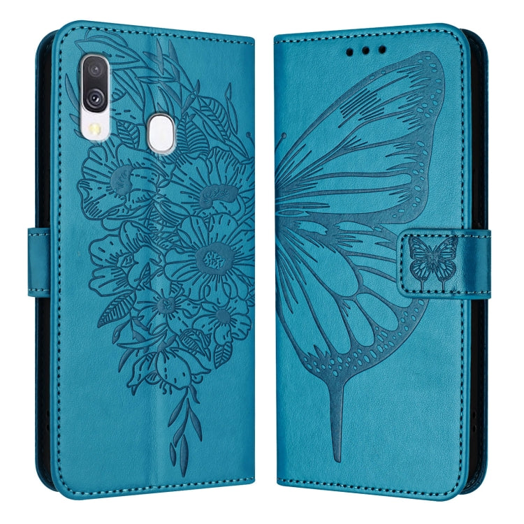 Custodia per telefono in pelle con farfalla goffrata, For Samsung Galaxy A40, For Samsung Galaxy A10 / M10 EU, For Samsung Galaxy Xcover 4s / Xcover 4