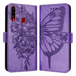 Custodia per telefono in pelle con farfalla goffrata, For Samsung Galaxy A81 / M60s /Note10 Lite, For Samsung Galaxy A10s / M10s, For Samsung Galaxy A20s