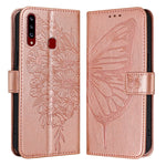 Custodia per telefono in pelle con farfalla goffrata, For Samsung Galaxy A81 / M60s /Note10 Lite, For Samsung Galaxy A10s / M10s, For Samsung Galaxy A20s