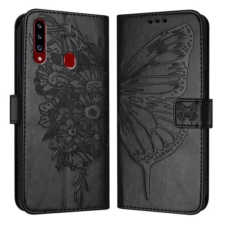 Custodia per telefono in pelle con farfalla goffrata, For Samsung Galaxy A81 / M60s /Note10 Lite, For Samsung Galaxy A10s / M10s, For Samsung Galaxy A20s