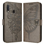 Custodia per telefono in pelle con farfalla goffrata, For Samsung Galaxy Note10, For Samsung Galaxy Note10+, For Samsung Galaxy A20e / A10e