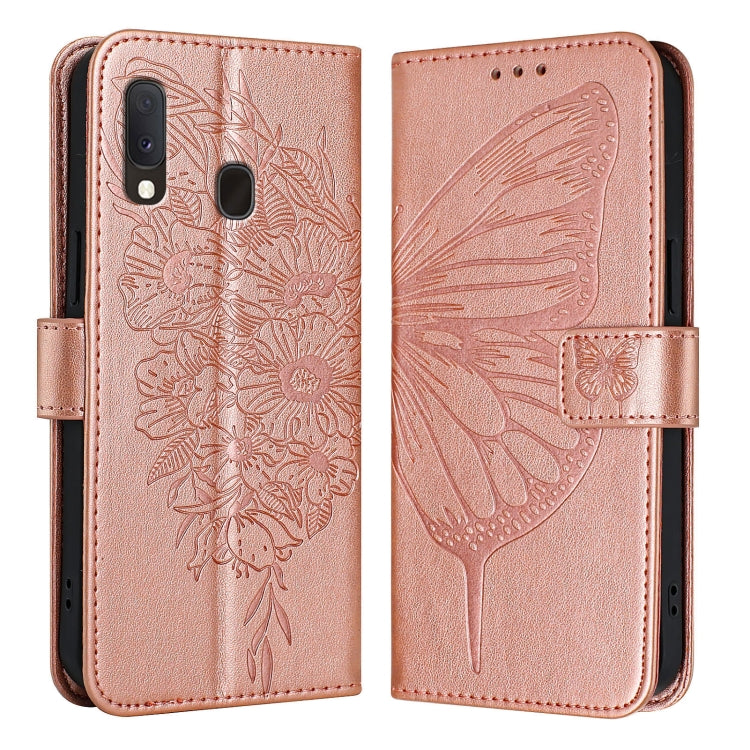 Custodia per telefono in pelle con farfalla goffrata, For Samsung Galaxy Note10, For Samsung Galaxy Note10+, For Samsung Galaxy A20e / A10e