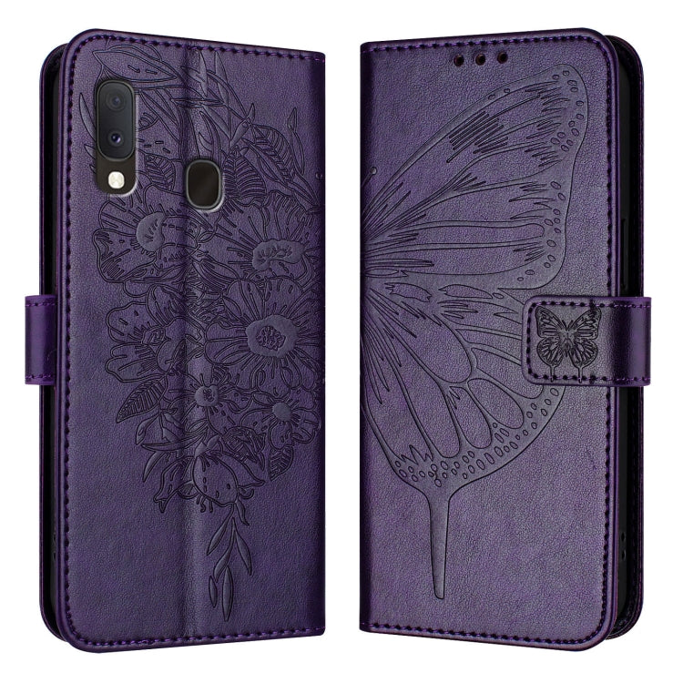 Custodia per telefono in pelle con farfalla goffrata, For Samsung Galaxy Note10, For Samsung Galaxy Note10+, For Samsung Galaxy A20e / A10e