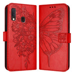Custodia per telefono in pelle con farfalla goffrata, For Samsung Galaxy Note10, For Samsung Galaxy Note10+, For Samsung Galaxy A20e / A10e