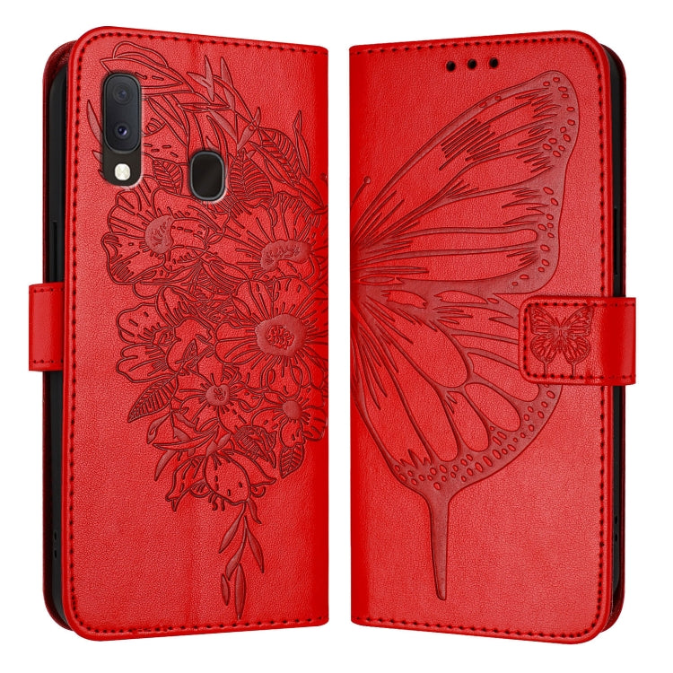 Custodia per telefono in pelle con farfalla goffrata, For Samsung Galaxy Note10, For Samsung Galaxy Note10+, For Samsung Galaxy A20e / A10e