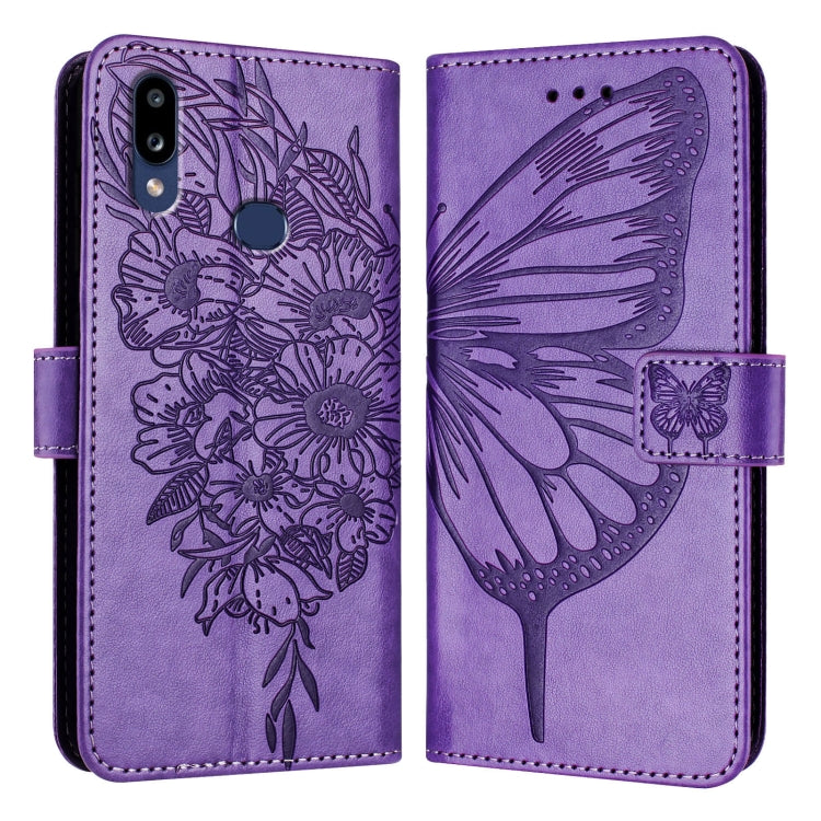 Custodia per telefono in pelle con farfalla goffrata, For Samsung Galaxy A81 / M60s /Note10 Lite, For Samsung Galaxy A10s / M10s, For Samsung Galaxy A20s