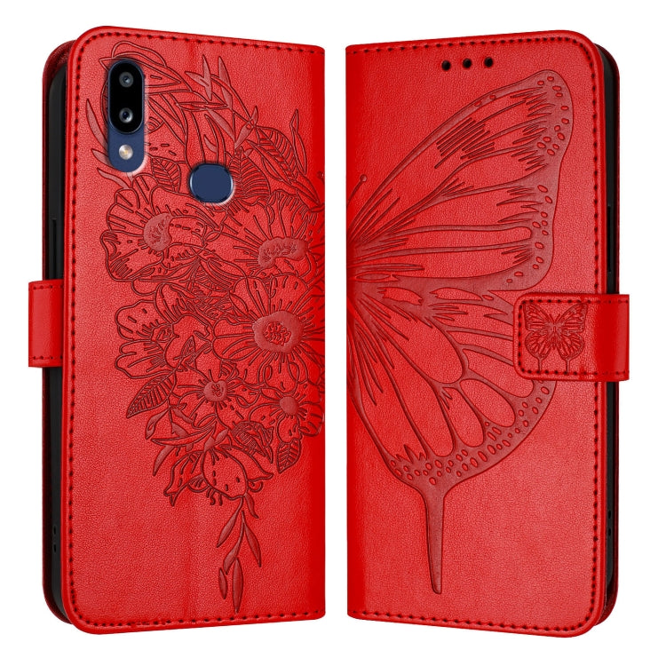 Custodia per telefono in pelle con farfalla goffrata, For Samsung Galaxy A81 / M60s /Note10 Lite, For Samsung Galaxy A10s / M10s, For Samsung Galaxy A20s