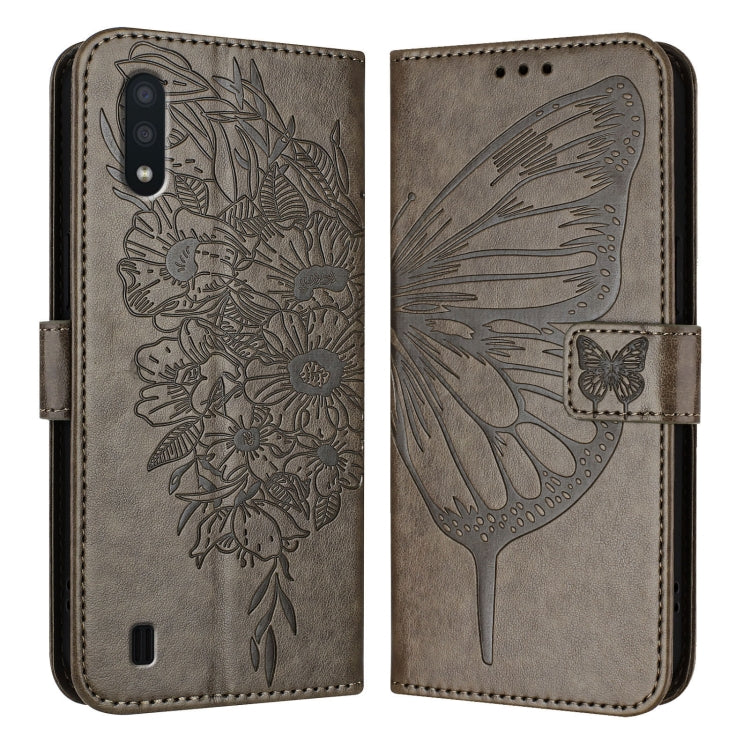 Custodia per telefono in pelle con farfalla goffrata, For Samsung Galaxy A40, For Samsung Galaxy A10 / M10 EU, For Samsung Galaxy Xcover 4s / Xcover 4