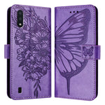 Custodia per telefono in pelle con farfalla goffrata, For Samsung Galaxy A40, For Samsung Galaxy A10 / M10 EU, For Samsung Galaxy Xcover 4s / Xcover 4