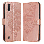 Custodia per telefono in pelle con farfalla goffrata, For Samsung Galaxy A40, For Samsung Galaxy A10 / M10 EU, For Samsung Galaxy Xcover 4s / Xcover 4