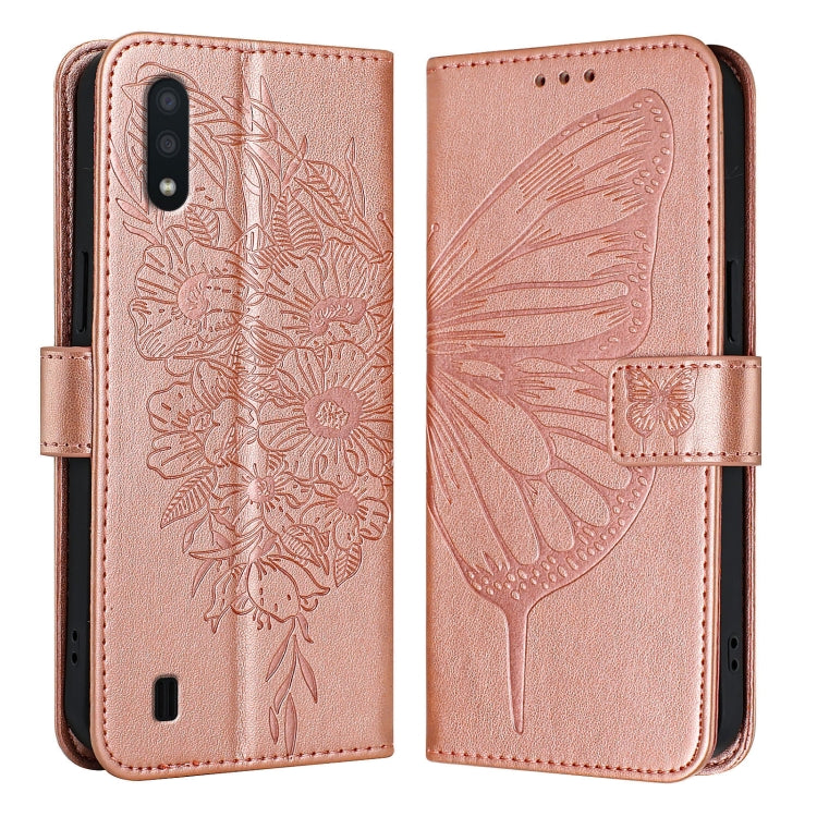 Custodia per telefono in pelle con farfalla goffrata, For Samsung Galaxy A40, For Samsung Galaxy A10 / M10 EU, For Samsung Galaxy Xcover 4s / Xcover 4
