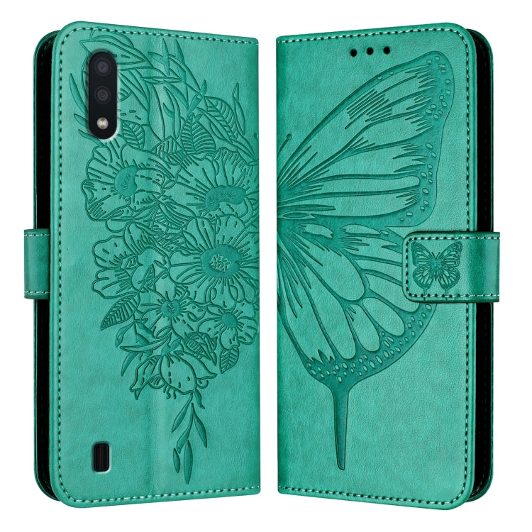 Custodia per telefono in pelle con farfalla goffrata, For Samsung Galaxy A40, For Samsung Galaxy A10 / M10 EU, For Samsung Galaxy Xcover 4s / Xcover 4