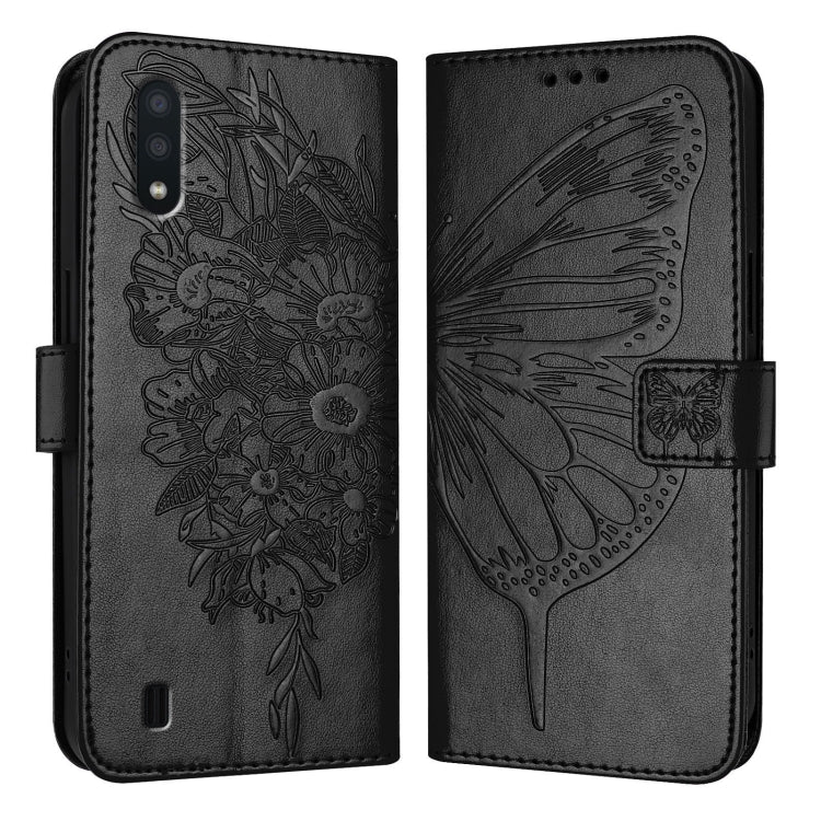 Custodia per telefono in pelle con farfalla goffrata, For Samsung Galaxy A40, For Samsung Galaxy A10 / M10 EU, For Samsung Galaxy Xcover 4s / Xcover 4