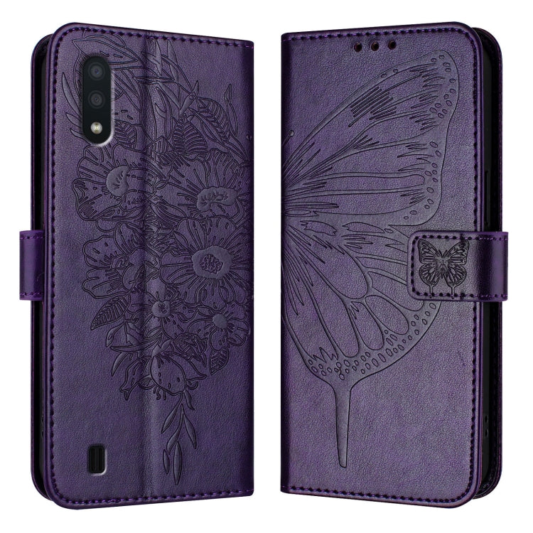 Custodia per telefono in pelle con farfalla goffrata, For Samsung Galaxy A40, For Samsung Galaxy A10 / M10 EU, For Samsung Galaxy Xcover 4s / Xcover 4