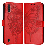 Custodia per telefono in pelle con farfalla goffrata, For Samsung Galaxy A40, For Samsung Galaxy A10 / M10 EU, For Samsung Galaxy Xcover 4s / Xcover 4