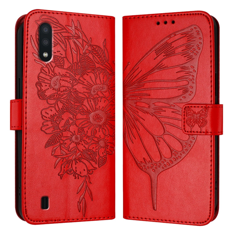 Custodia per telefono in pelle con farfalla goffrata, For Samsung Galaxy A40, For Samsung Galaxy A10 / M10 EU, For Samsung Galaxy Xcover 4s / Xcover 4