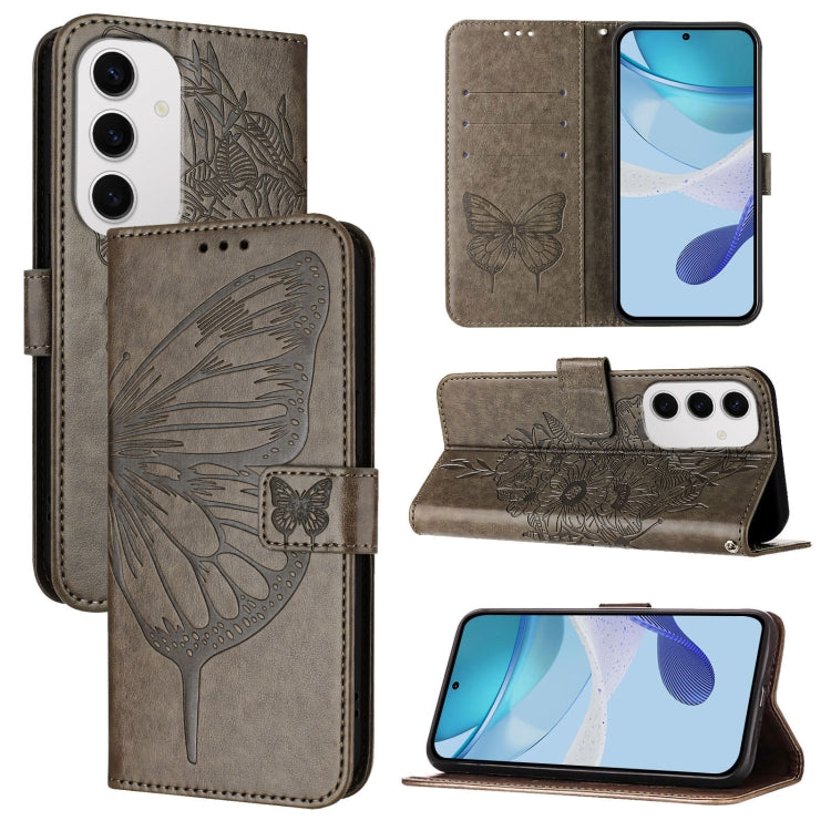 Custodia per telefono in pelle con farfalla goffrata, For Samsung Galaxy S24 FE 5G, For Samsung Galaxy M55, For Samsung Galaxy M15 / F15 5G Global