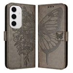 Custodia per telefono in pelle con farfalla goffrata, For Samsung Galaxy S24 FE 5G, For Samsung Galaxy M55, For Samsung Galaxy M15 / F15 5G Global
