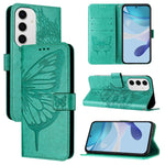 Custodia per telefono in pelle con farfalla goffrata, For Samsung Galaxy S24 FE 5G, For Samsung Galaxy M55, For Samsung Galaxy M15 / F15 5G Global