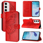 Custodia per telefono in pelle con farfalla goffrata, For Samsung Galaxy S24 FE 5G, For Samsung Galaxy M55, For Samsung Galaxy M15 / F15 5G Global