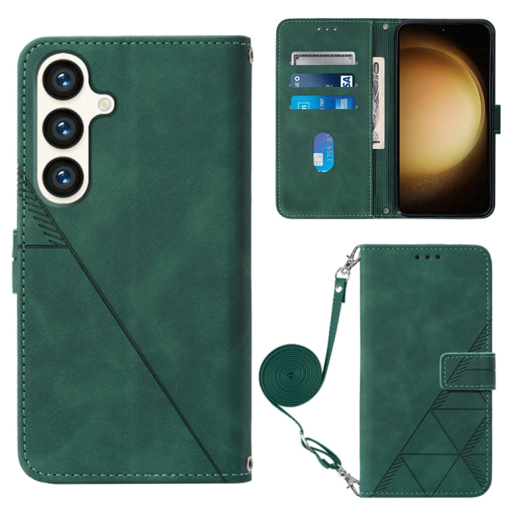 Custodia per telefono in pelle flip in rilievo 3D a tracolla, For Samsung Galaxy S24 Ultra 5G, For Samsung Galaxy S24+ 5G, For Samsung Galaxy S24 5G
