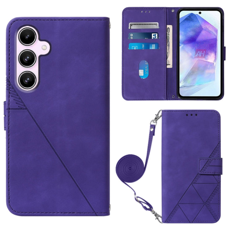 Custodia per telefono in pelle flip in rilievo 3D a tracolla, For Samsung Galaxy S24 FE 5G, For Samsung Galaxy M35, For Samsung Galaxy A55, For Samsung Galaxy A35 5G
