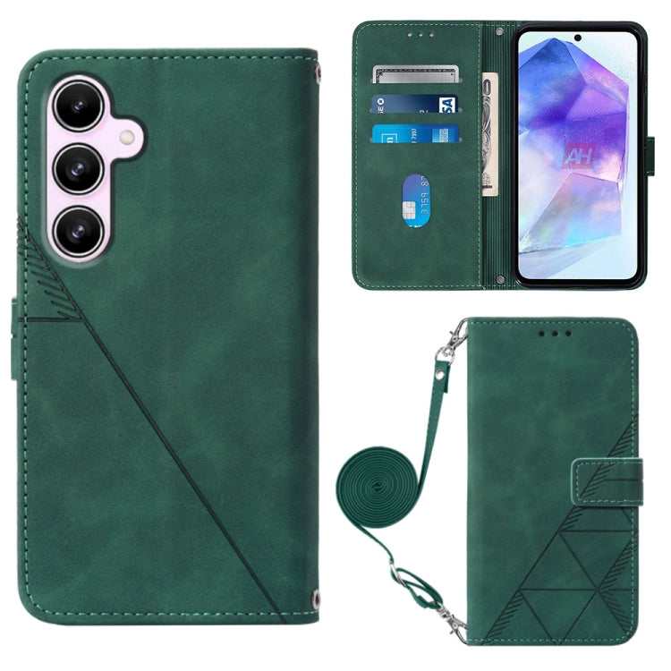 Custodia per telefono in pelle flip in rilievo 3D a tracolla, For Samsung Galaxy S24 FE 5G, For Samsung Galaxy M35, For Samsung Galaxy A55, For Samsung Galaxy A35 5G