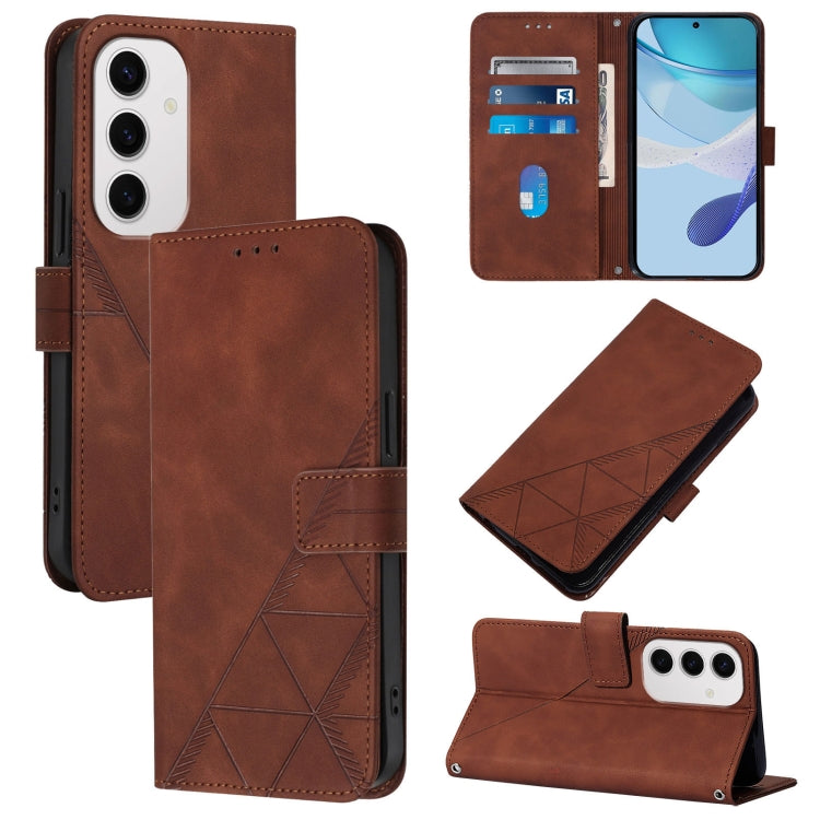 Custodia per telefono in pelle flip in rilievo 3D a tracolla, For Samsung Galaxy S24 FE 5G, For Samsung Galaxy M35, For Samsung Galaxy A55, For Samsung Galaxy A35 5G