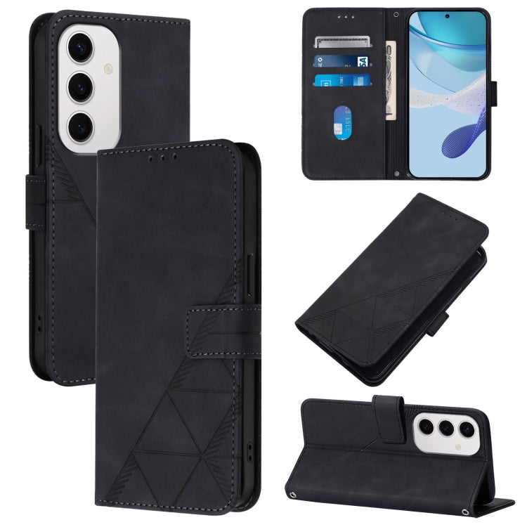 Custodia per telefono in pelle flip in rilievo 3D a tracolla, For Samsung Galaxy S24 FE 5G, For Samsung Galaxy M35, For Samsung Galaxy A55, For Samsung Galaxy A35 5G