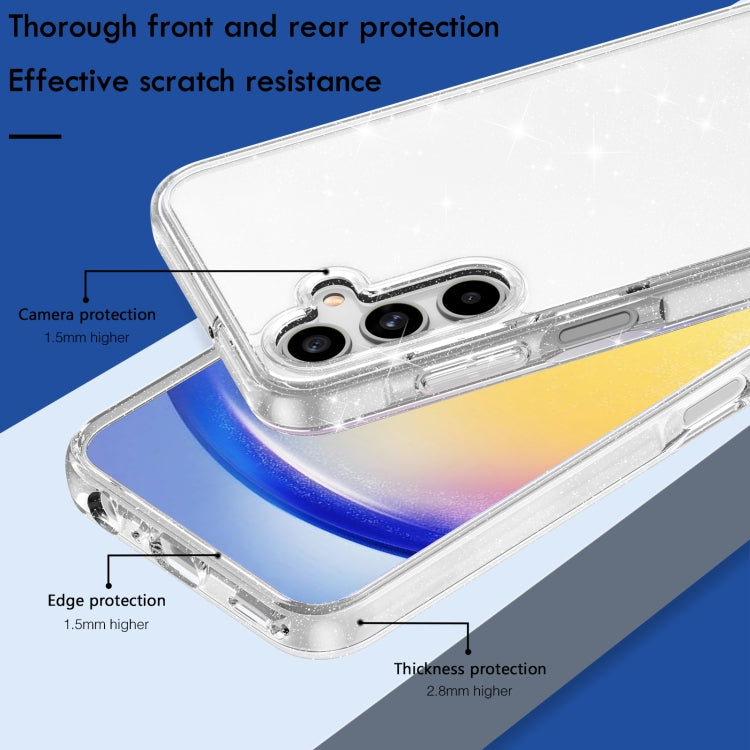 Custodia per telefono antiurto in polvere glitterata stile Terminator, For Samsung Galaxy A15 5G, For Samsung Galaxy A55 5G, For Samsung Galaxy A35 5G, For Samsung Galaxy A25 5G, For Samsung Galaxy S23 FE 5G