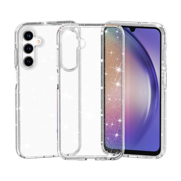 Custodia per telefono antiurto in polvere glitterata stile Terminator, For Samsung Galaxy A15 5G, For Samsung Galaxy A55 5G, For Samsung Galaxy A35 5G, For Samsung Galaxy A25 5G, For Samsung Galaxy S23 FE 5G