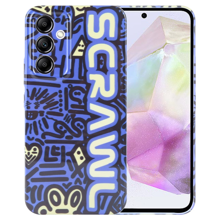 Custodia per telefono per PC con motivo dipinto con foro preciso, For Samsung Galaxy A35 5G