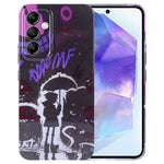 Custodia per telefono per PC con motivo dipinto con foro preciso, For Samsung Galaxy A55 5G