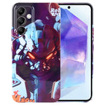Custodia per telefono per PC con motivo dipinto con foro preciso, For Samsung Galaxy A55 5G