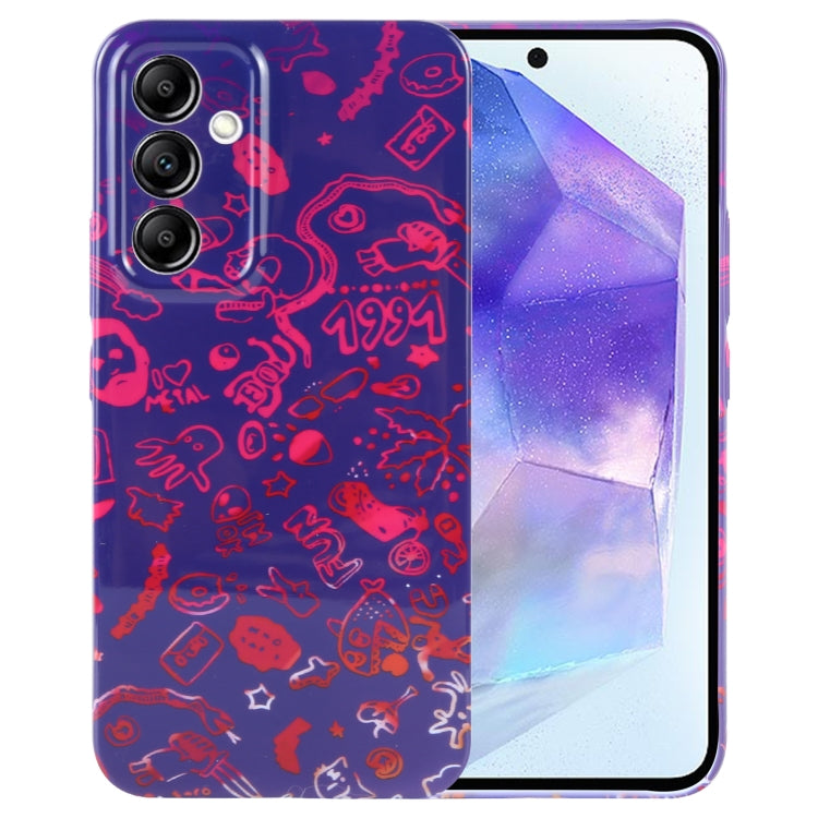 Custodia per telefono per PC con motivo dipinto con foro preciso, For Samsung Galaxy A55 5G