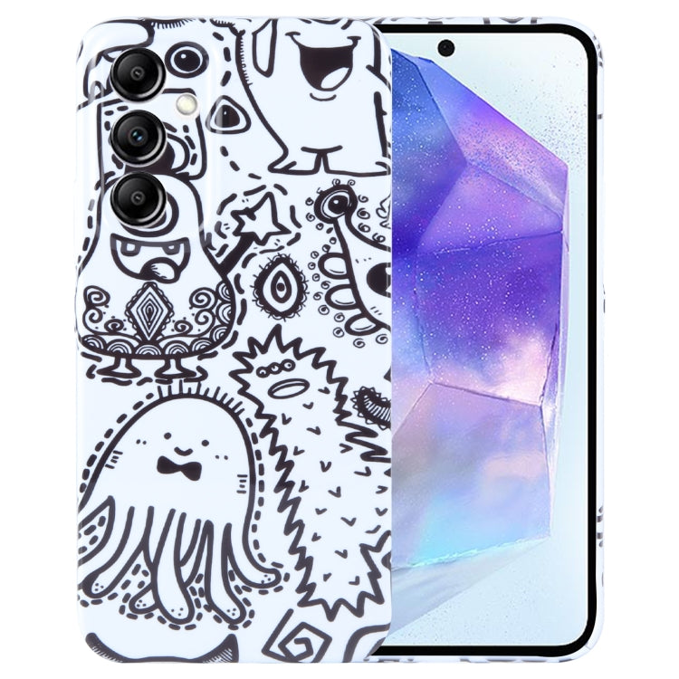 Custodia per telefono per PC con motivo dipinto con foro preciso, For Samsung Galaxy A55 5G