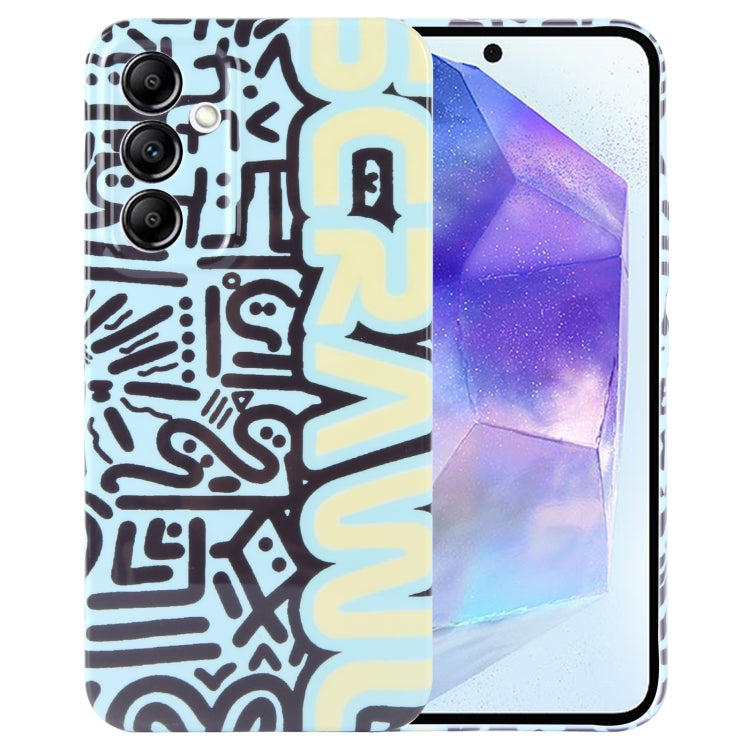 Custodia per telefono per PC con motivo dipinto con foro preciso, For Samsung Galaxy A55 5G