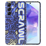 Custodia per telefono per PC con motivo dipinto con foro preciso, For Samsung Galaxy A55 5G